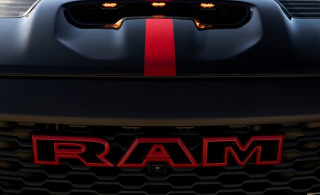 2027 Ram 1500 SRT TRX Bloodshot Night Edition Badge Wallpaper 450x275 (18)