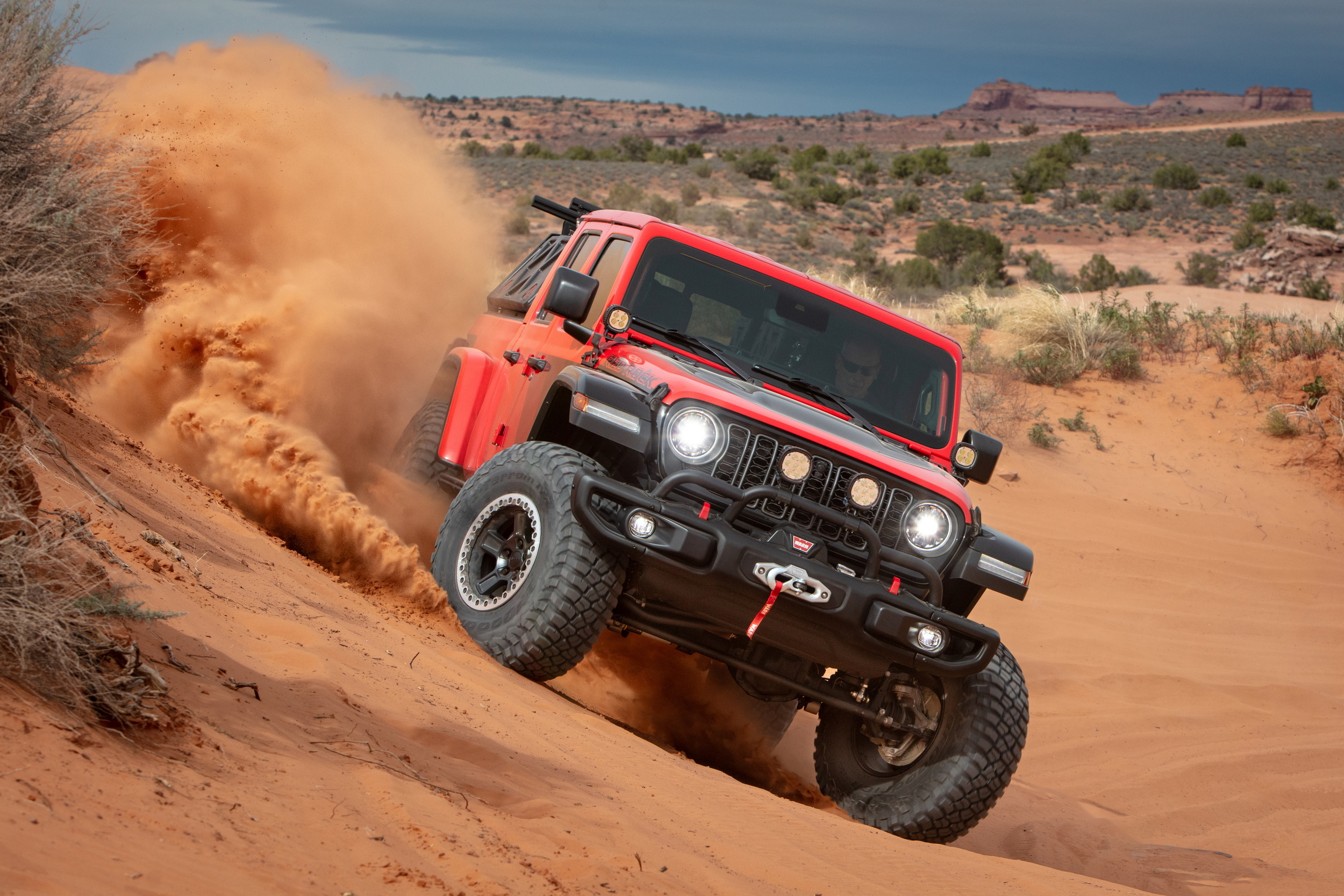 Download 2026 Jeep Gladiator Red Rock Concept car wallpapers in HD and 4K for your desktop, phone or tablet. All car images belong to their respective owners and are free for personal use only.