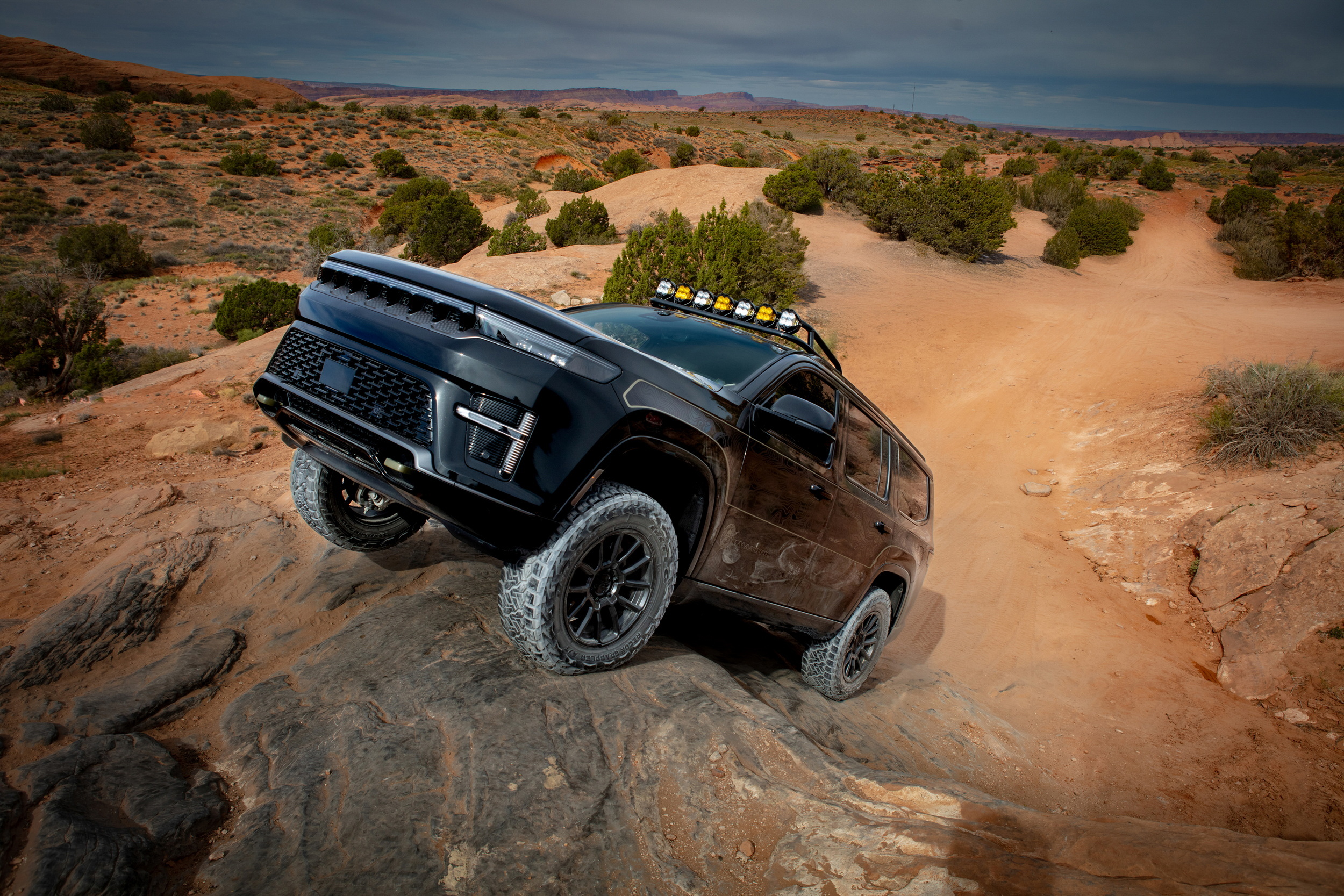 Download 2026 Jeep Grand Wagoneer Commander Concept car wallpapers in HD and 4K for your desktop, phone or tablet. All car images belong to their respective owners and are free for personal use only.