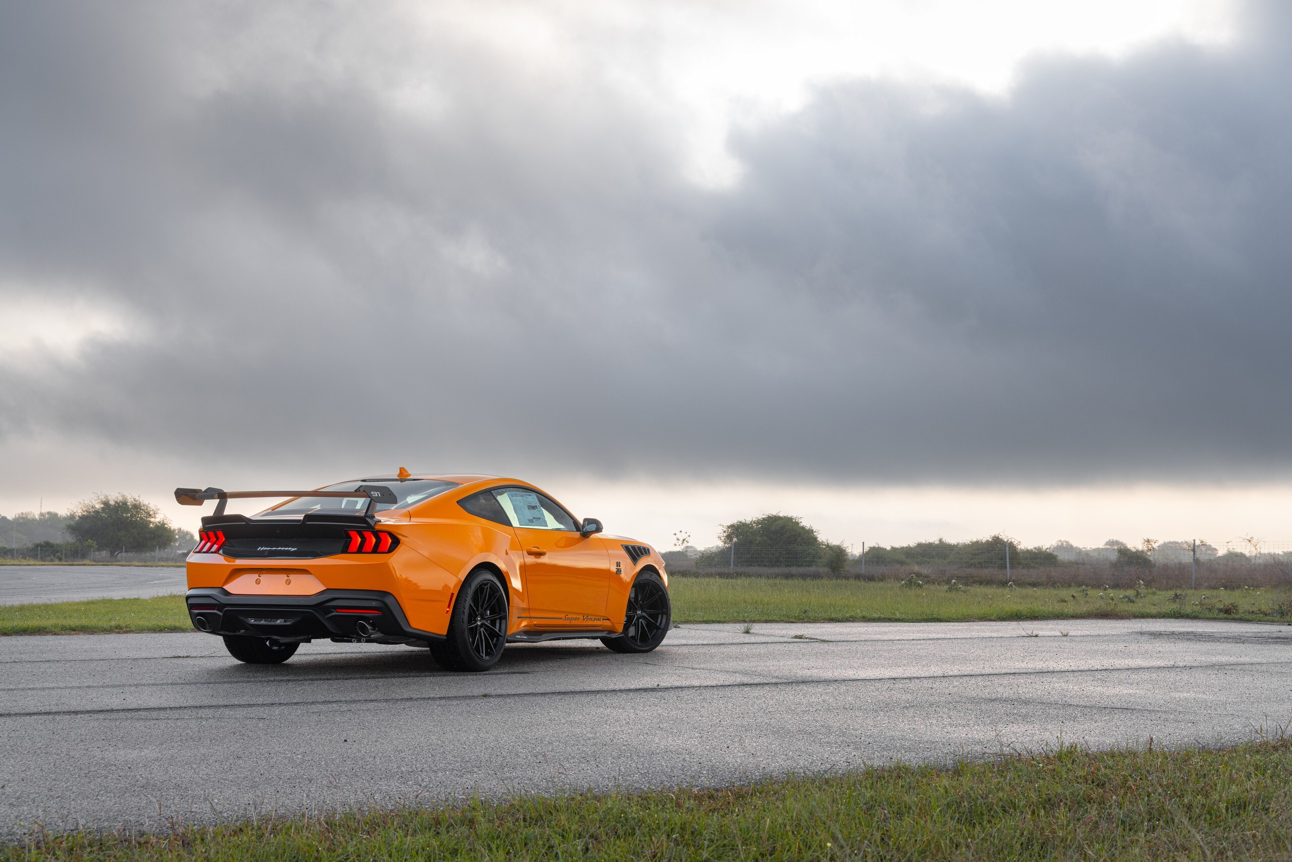 Download 2026 Hennessey Super Venom Mustang Rear Three-Quarter Wallpapers (8)