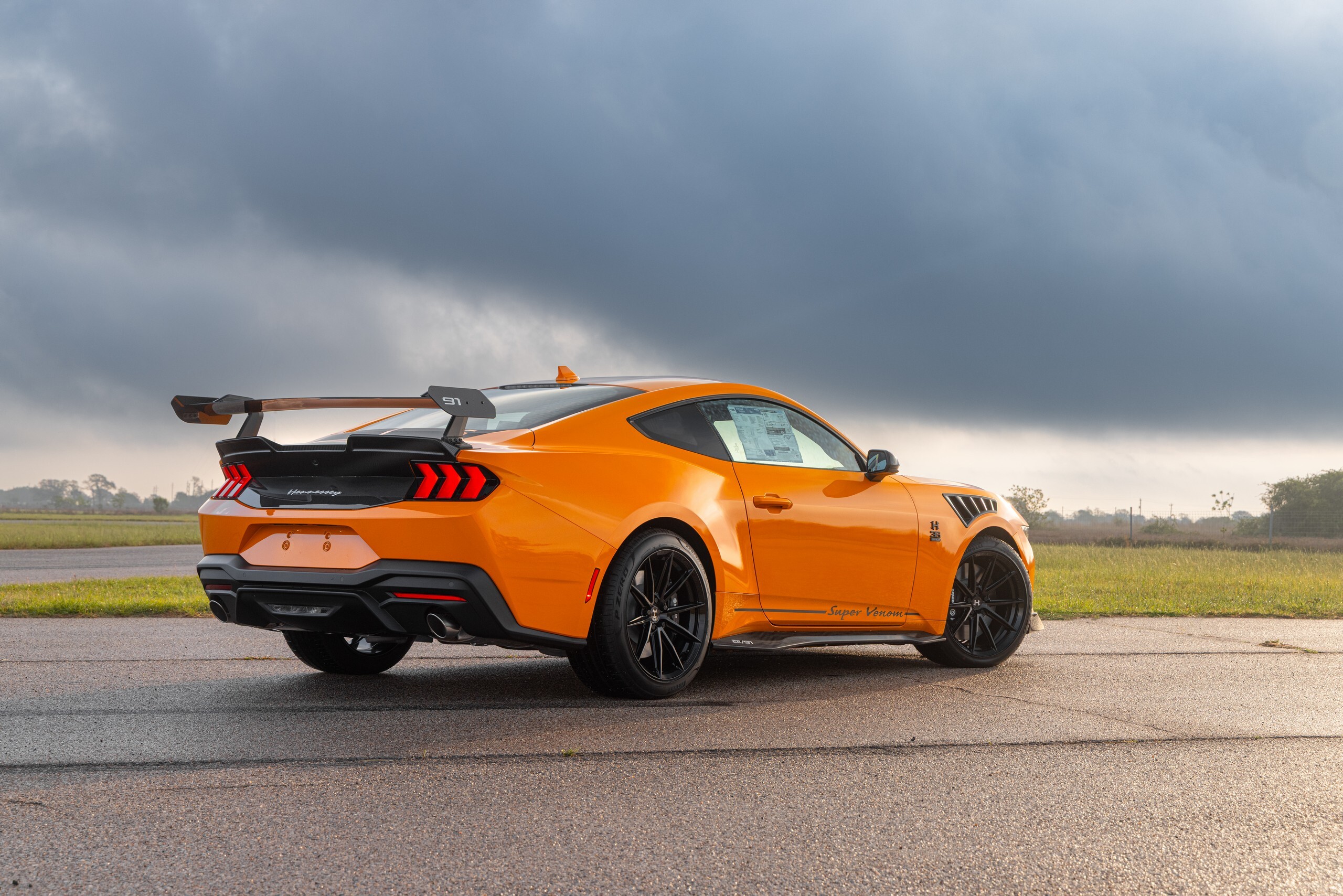 Download 2026 Hennessey Super Venom Mustang Rear Three-Quarter Wallpapers (4)