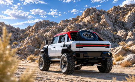 2026 GMC Hummer X SUV Concept Rear Three-Quarter Wallpapers 450x275 (3)