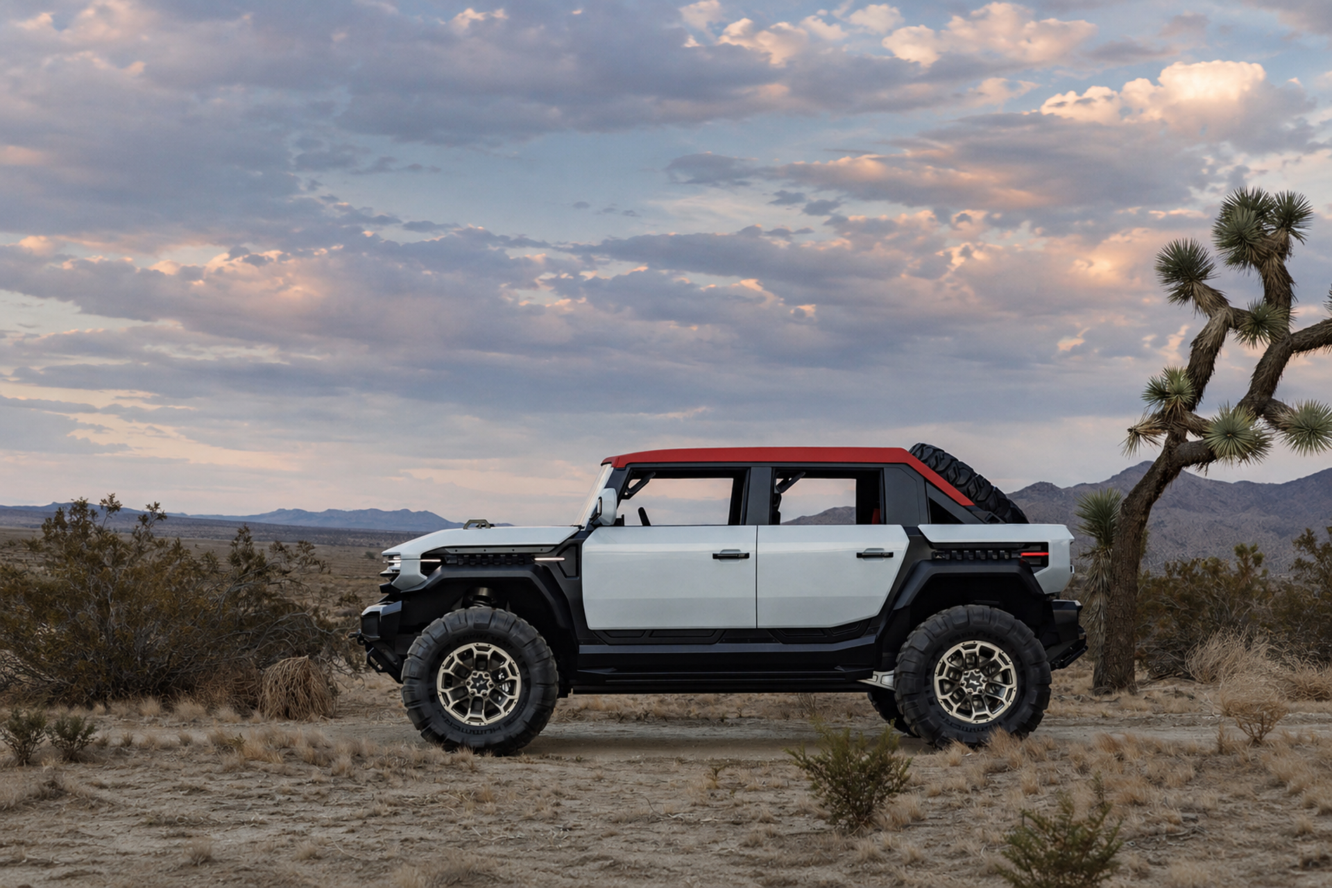 Download 2026 GMC Hummer X SUV Concept Side Wallpapers (4)
