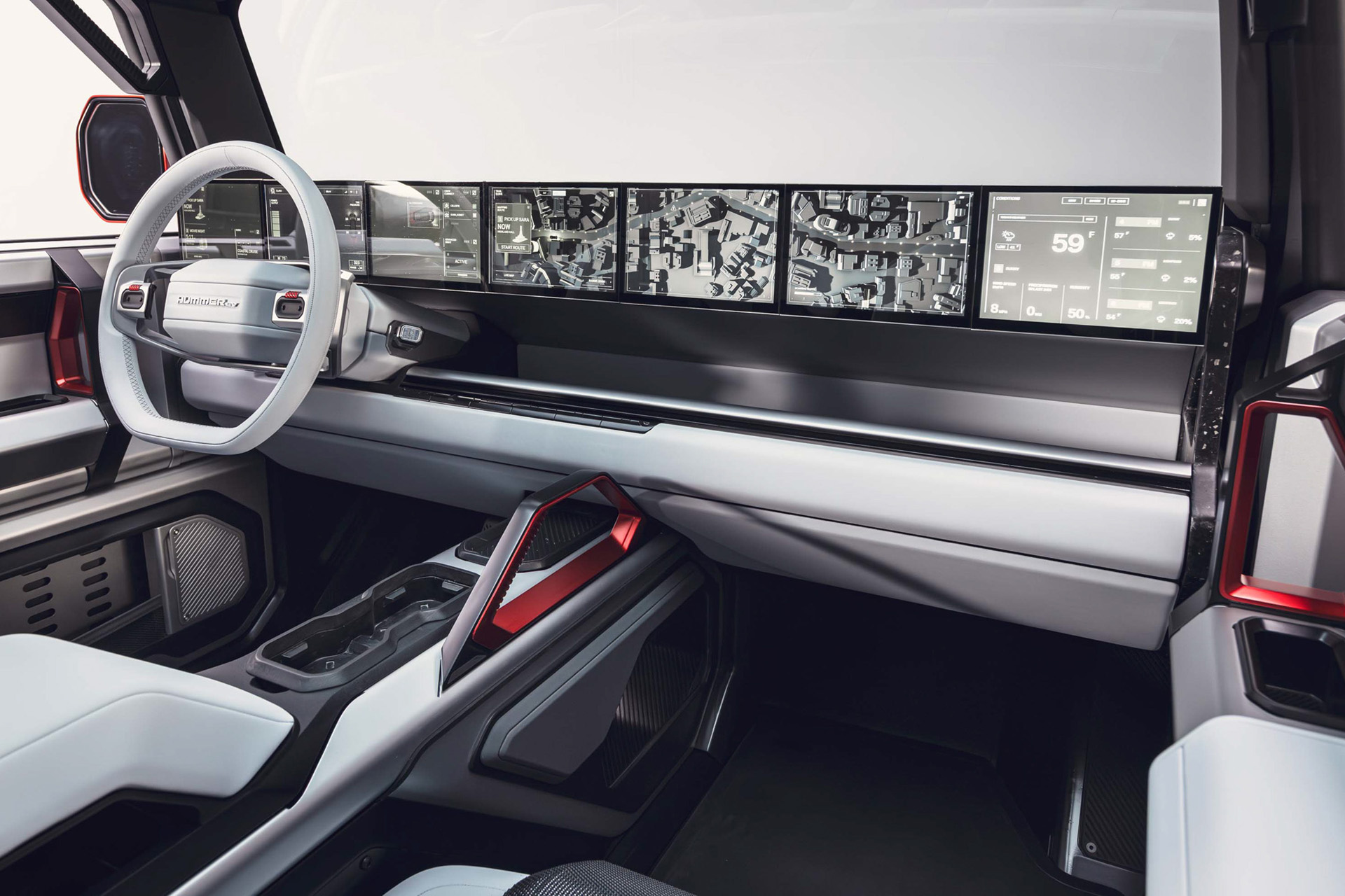 Download 2026 GMC Hummer X Truck Concept Interior Cockpit Wallpapers (3)