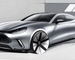 2027 Mercedes-AMG GT 4-Door Coupe Design Sketch Wallpapers 150x120