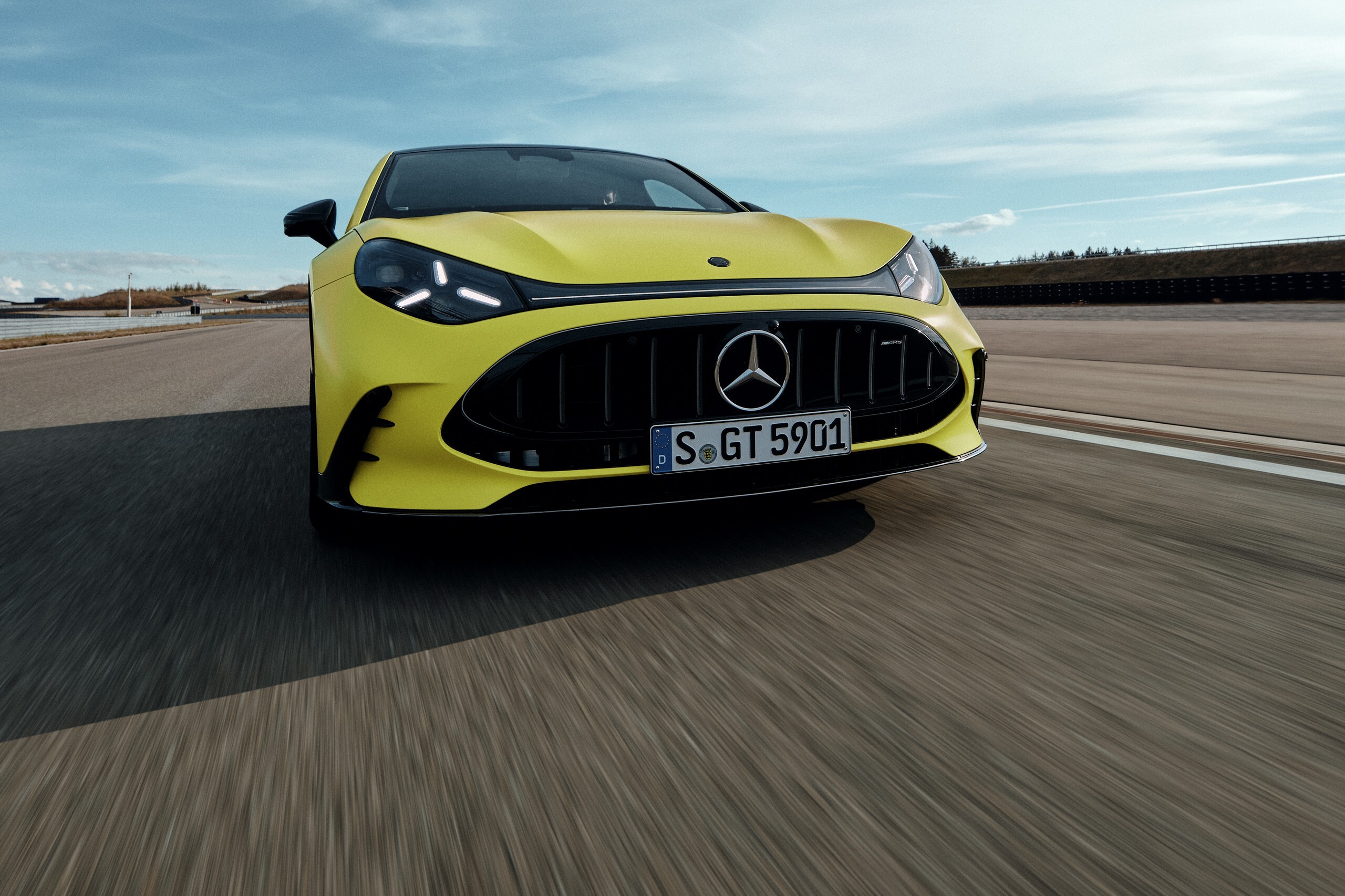 Download 2027 Mercedes-AMG GT 4-Door Coupe Front Wallpapers (2)