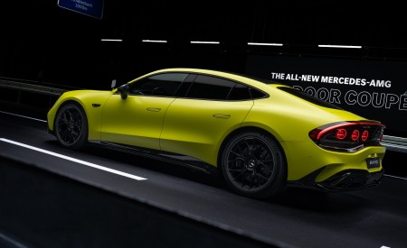 2027 Mercedes-AMG GT 4-Door Coupe Rear Three-Quarter Wallpapers 450x275 (8)