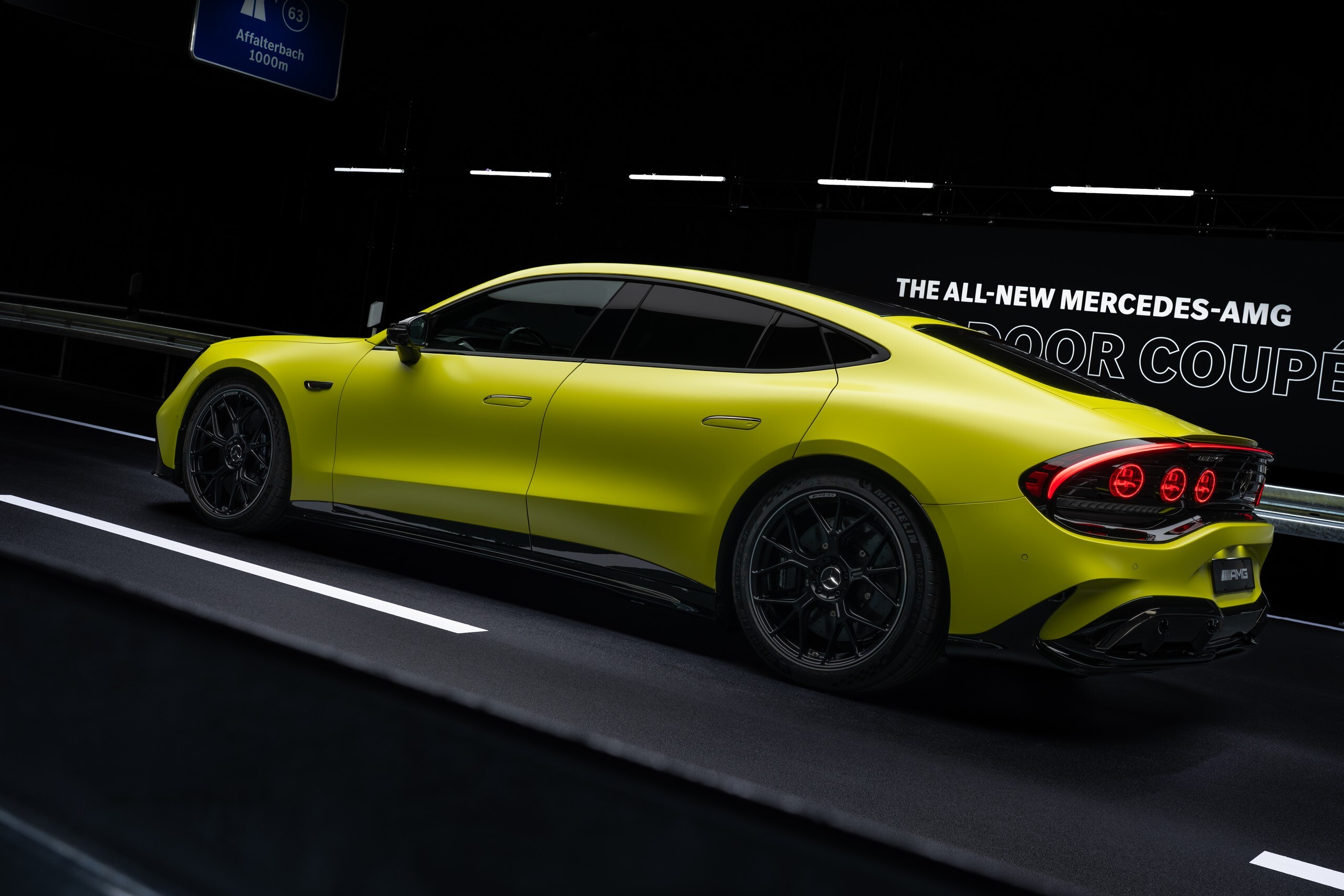 Download 2027 Mercedes-AMG GT 4-Door Coupe Rear Three-Quarter Wallpapers (8)