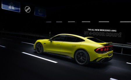 2027 Mercedes-AMG GT 4-Door Coupe Rear Three-Quarter Wallpapers 450x275 (9)