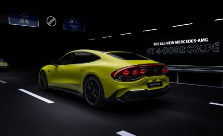 2027 Mercedes-AMG GT 4-Door Coupe Rear Three-Quarter Wallpapers 450x275 (13)