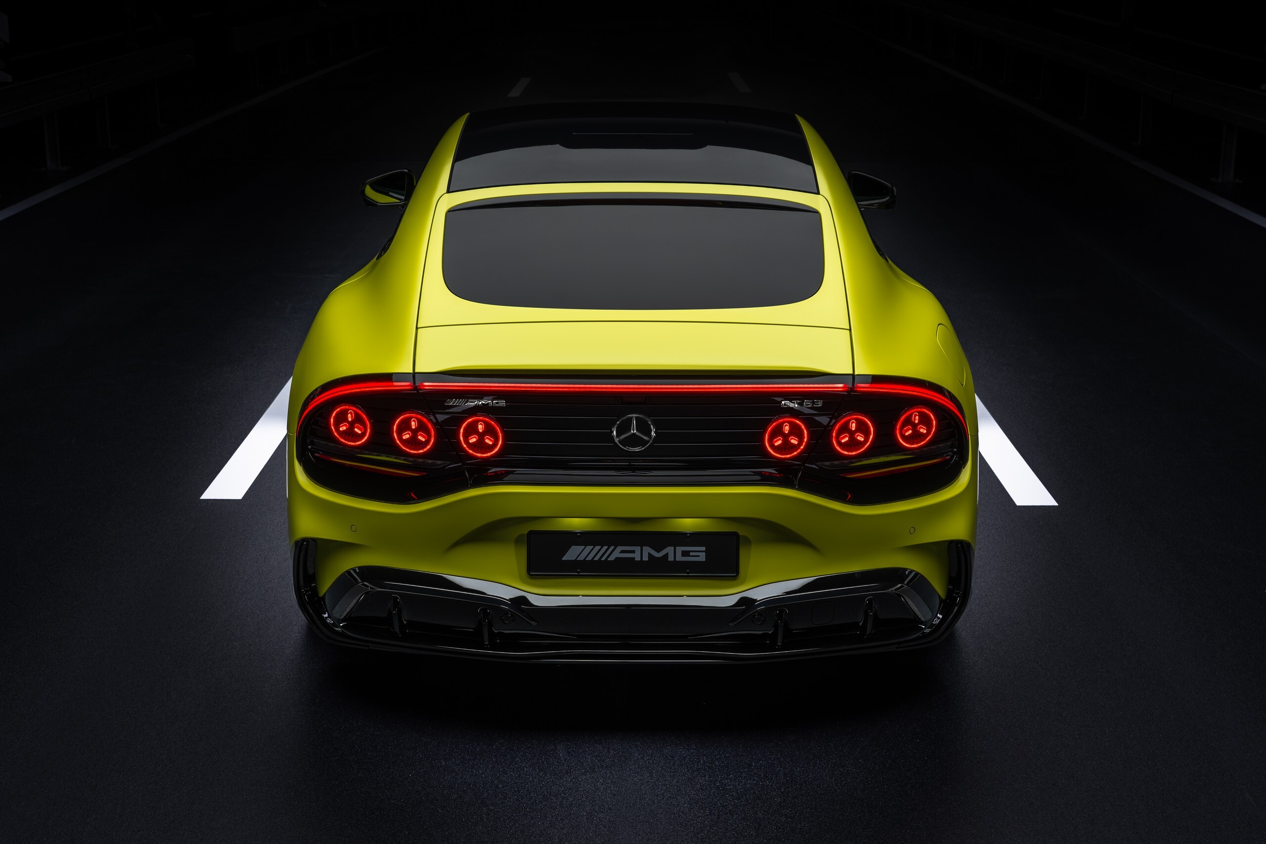Download 2027 Mercedes-AMG GT 4-Door Coupe Rear Wallpapers (14)