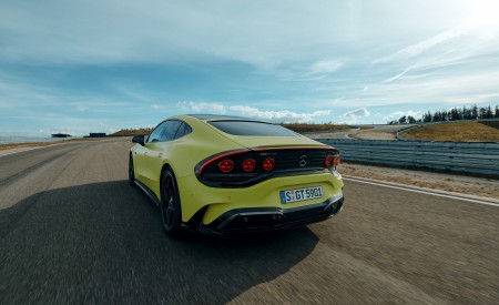 2027 Mercedes-AMG GT 4-Door Coupe Rear Wallpapers 450x275 (3)