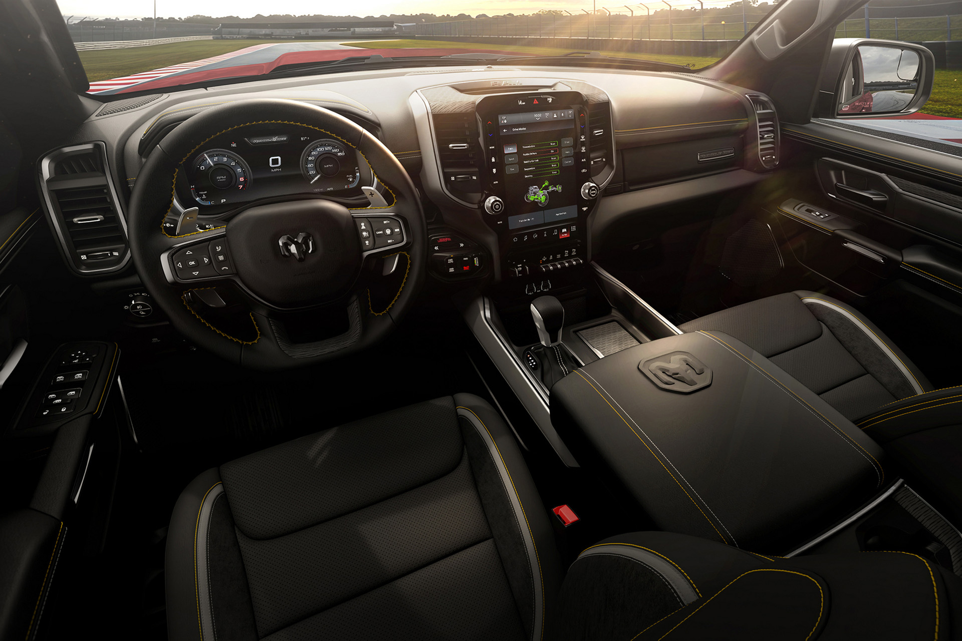 2027 Ram 1500 Rumble Bee 392 Interior Cockpit Wallpapers (13)