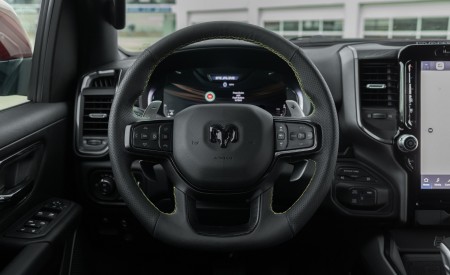 2027 Ram 1500 Rumble Bee 392 Interior Steering Wheel Wallpapers 450x275 (14)