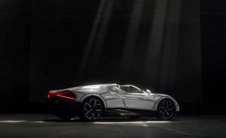 2026 Bugatti W16 Mistral Blanc Eternel Rear Three-Quarter Wallpaper 450x275 (10)